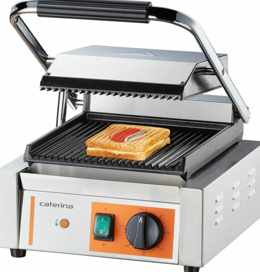STALGAST Caterina Kontaktgrill gerillt, 310x360x200 mm, 1.8 kW