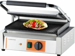 STALGAST Caterina Kontaktgrill gerillt, 430x360x200 mm, 2,2 kW