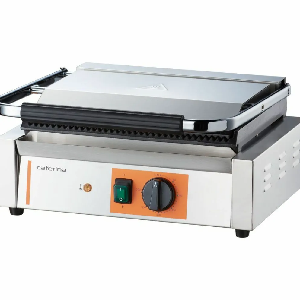 STALGAST Caterina Kontaktgrill gerillt, 430x360x200 mm, 2,2 kW