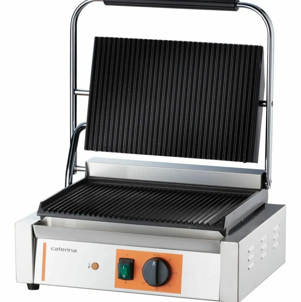 STALGAST Caterina Kontaktgrill gerillt, 430x360x200 mm, 2,2 kW