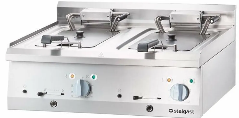 STALGAST Elektro-Doppel-Fritteuse Serie 700 ND, 800x700x250 mm, 400 V, 18kW