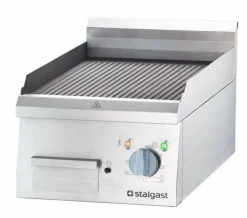 STALGAST Elektro-Griddleplatte, 400x700 mm, gerillte Grillfläche, 4,05kW