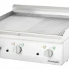 STALGAST Elektro-Griddleplatte, 800x700 mm, ½ glatte/½ gerillt, 400V, 8,1 kW