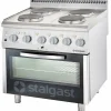 STALGAST Elektro-Herd mit 4 Kochplatten (4x2,6), Umluft-Backofen (60x40cm, GN 1/1)