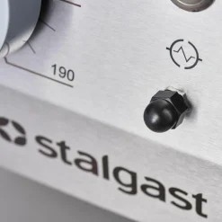 STALGAST Gas-Griddleplatte, ½ glatt / ½ gerillt 800x700x250 mm, 13Kw