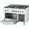 STALGAST Gasherd ECO 6 Brenner (3x3,5 + 3x5 kW), Elektro-Heißluftofen (600x400mm, GN 1/1)