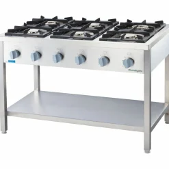 STALGAST Gasherd Serie 700, 6-Brenner, 1200x700x850mm, 36.5 kW