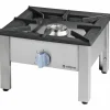 STALGAST Gas-Hockerkocher Top Power 11kW, mit Edelstahl Topfauflage