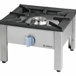 STALGAST Gas-Hockerkocher Top Power 11kW, mit Edelstahl Topfauflage