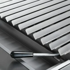 STALGAST Gas-Lavastein-Grill SL4120SE mit V-Rost, 800x700x850 mm, 13 kW