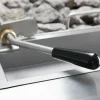 STALGAST Gas-Lavastein-Grill SL4110SE mit V-Rost, 400x700x850 mm, 6,5 kW