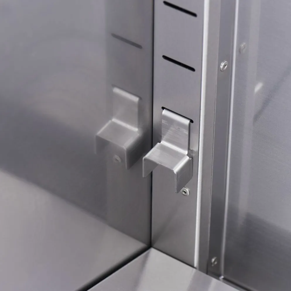 STALGAST Induktionsherd mit 4 Kochfeldern und 2-türigem Unterschrank