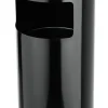 Standascher Abfalleimer schwarz, Ø 25 cm, Höhe 60cm