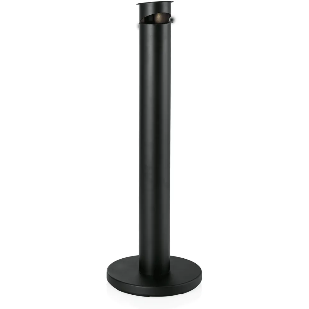 Standascher, Ø 13 cm, pulverbeschichteter Stahl schwarz