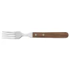 Steakgabel Set, mit Walnussholzgriff, 20 cm, Set á 6 Stück, Holz, Chromstahl 13/0
