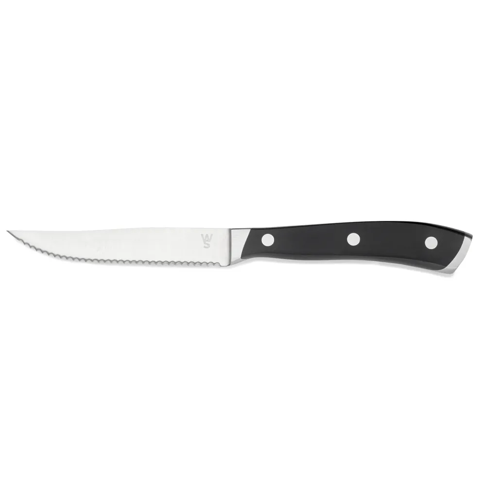 Steakmesser Set, mit ABS Kunststoffgriff, 23 cm, Set á 6 Stück, ABS Kunststoff, Chromstahl 13/0
