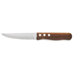 Steakmesser Set, mit Pakkaholzgriff, 25 cm, Set á 6 Stück, Holz, Chromstahl 13/0