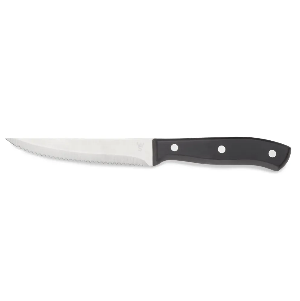 Steakmesser Set, mit POM Kunststoffgriff, 23 cm, Set á 6 Stück, Polyoxymethylen, Chromstahl 13/0