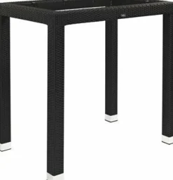 Stehtisch-Gestell LINA für 120x80 cm Platten, Seagrassoptik schwarz