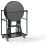Stehtisch Transportwagen klein, Hammerschlag, 95x63x120cm
