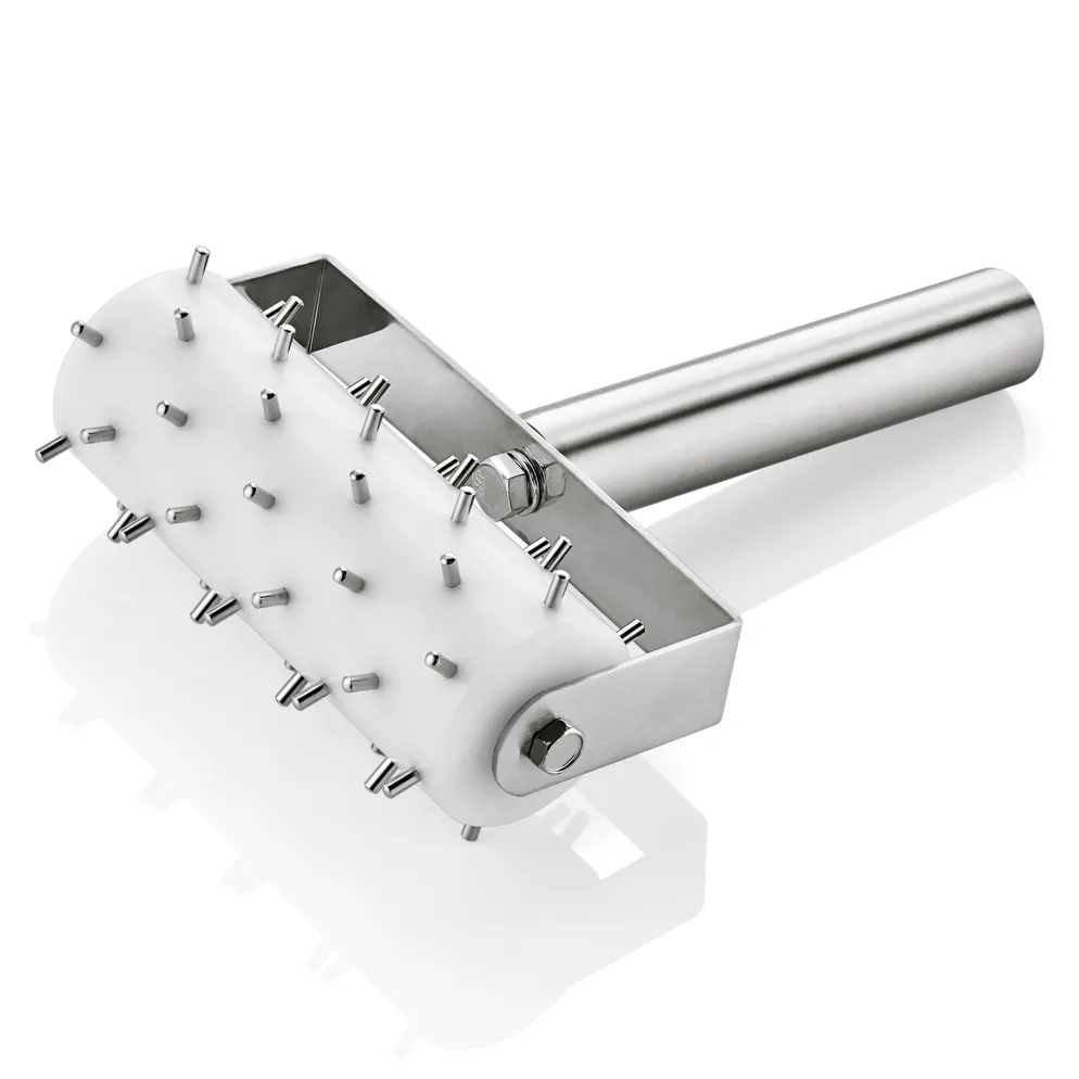 Stipproller, mit 0,5 cm langen Stippen, 20,5 x 14 cm, Chromnickelstahl, Kunststoff