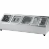 Ständer für Gastronormbehälter für 3x GN 1/6 (150 mm) und 2x GN 1/9 (150 mm)