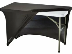 Stretchhusse für Bankett Buffettische mit ca. 1220x610x740 mm, schwarz