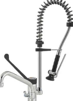 STYL SHRINK Geschirrwaschbrause Schwenkhahn und BEST-Semi LOW-FLOW Brausekopf