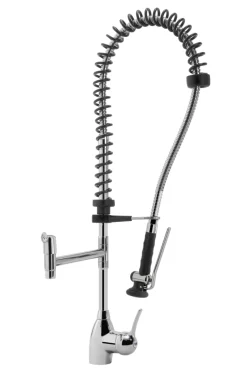 STYL SHRINK Geschirrwaschbrause Schwenkhahn und BEST-Semi LOW-FLOW Brausekopf