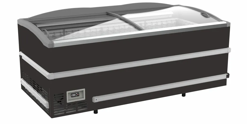 SUPERMARKT Tiefkühltruhe CS Schwarz, 864L, Breite 2008mm