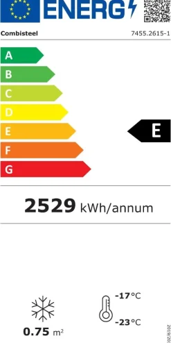 SUPERMARKT Wandtiefkühlung CS Schwarz 2 Glastüren 1454 mm