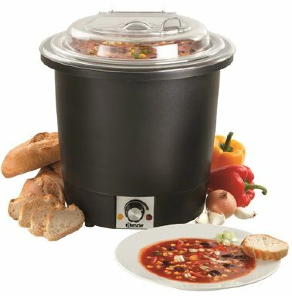 Suppentopf, 10L, schwarz