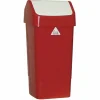 SYR Abfalleimer mit Schwingdeckel rot 50L