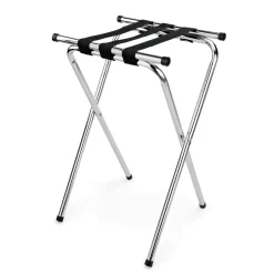 Tablettablage, 39 x 46,5 x 82 cm, verchromt, Nylon