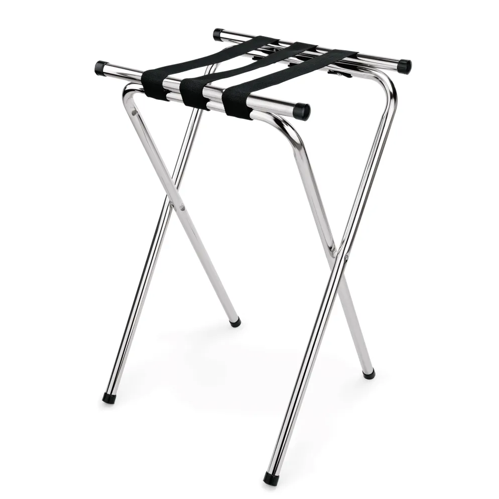 Tablettablage, 39 x 46,5 x 82 cm, verchromt, Nylon