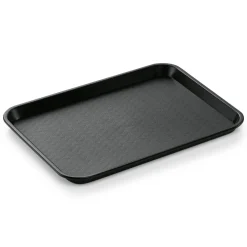 Tablett FAST FOOD GN 1/2, 32,5 x 26,5 x 2 cm, schwarz, Polypropylen