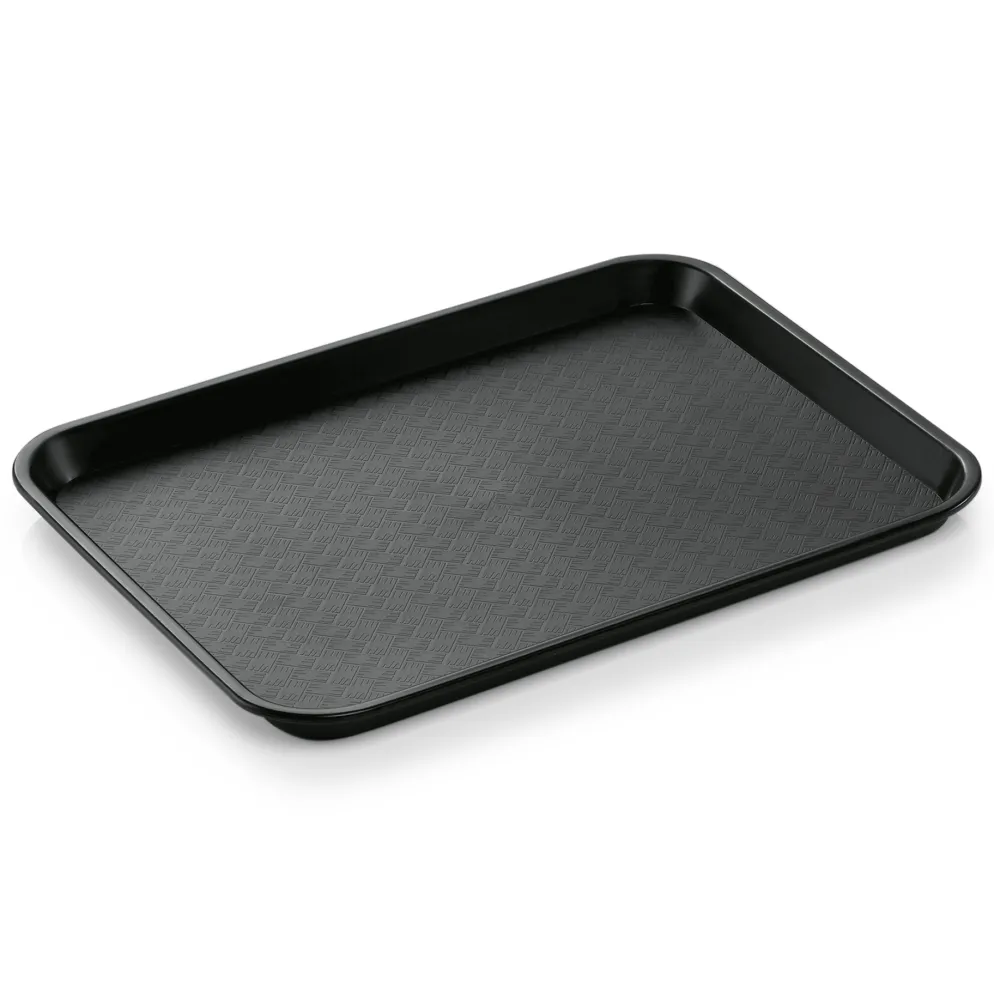 Tablett FAST FOOD GN 1/2, 32,5 x 26,5 x 2 cm, schwarz, Polypropylen