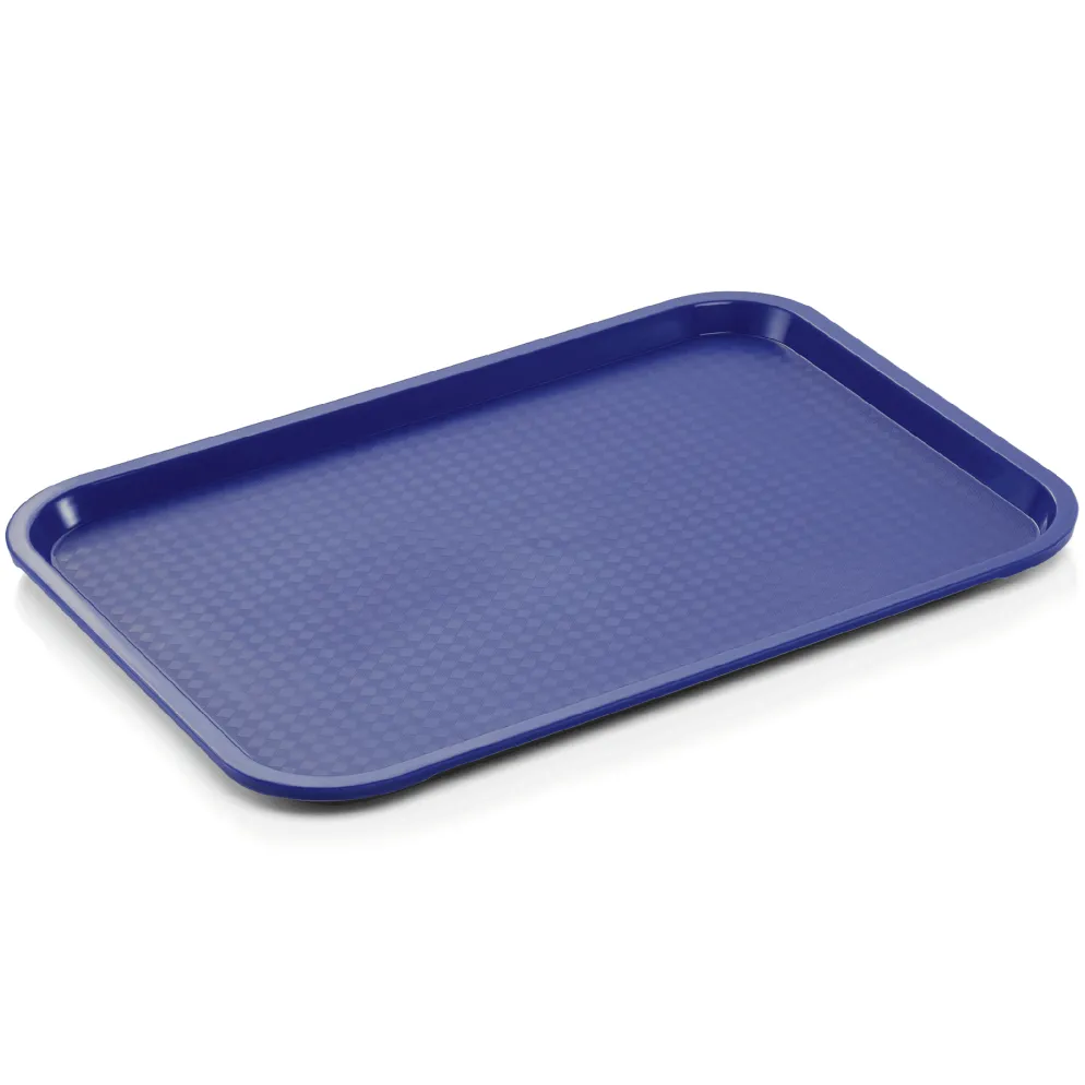 Tablett FAST FOOD, 41,5 x 31 x 2 cm, blau, Polypropylen