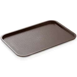Tablett FAST FOOD, 41,5 x 31 x 2 cm, braun, Polypropylen