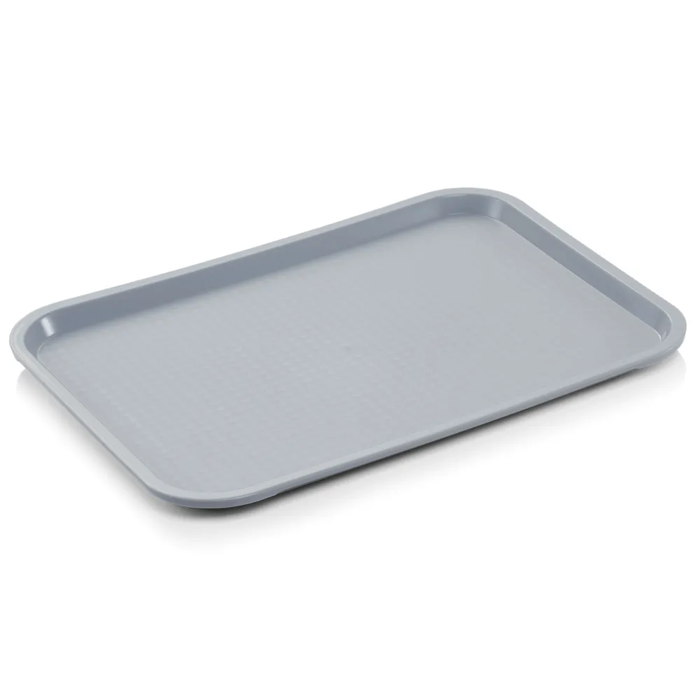 Tablett FAST FOOD, 45,5 x 35,5 x 2 cm, lichtgrau, Polypropylen