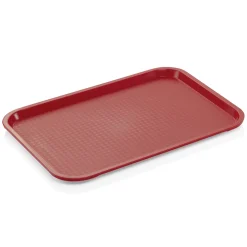 Tablett FAST FOOD, 41,5 x 31 x 2 cm, rot, Polypropylen