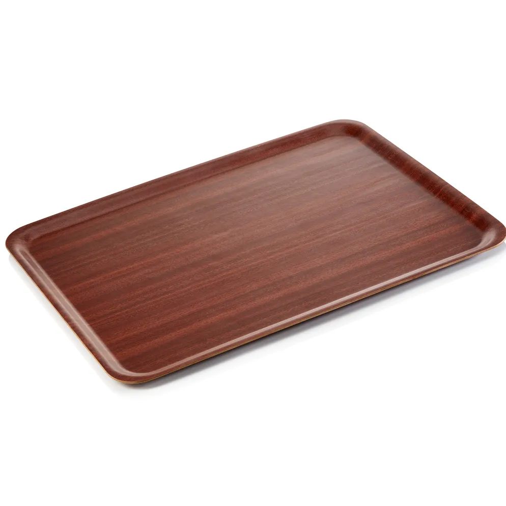 Tablett TRAY 90, 60 x 45 cm, non slip, MDF Holzoptik
