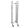 Tablettwagen Regalwagen CANTINA GN 1/1, Z-Form, für 15 Behälter oder 30 Tabletts