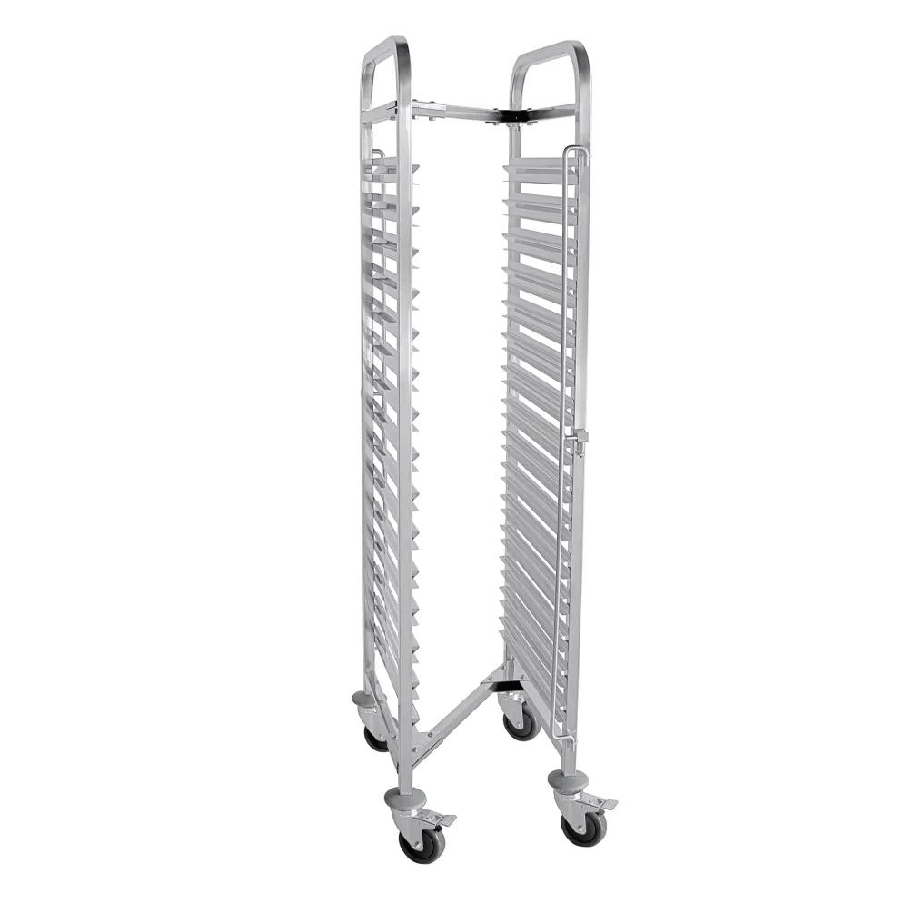 Tablettwagen Regalwagen CANTINA GN 1/1, Z-Form, für 15 Behälter oder 30 Tabletts
