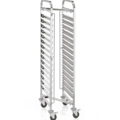 Tablettwagen Regalwagen CANTINA GN 1/1, Z-Form, für 15 Behälter oder 30 Tabletts