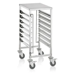 Tablettwagen Regalwagen CANTINA GN 1/1 für 7 Behälter oder 14 Tabletts