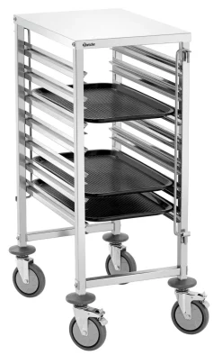 Tablettwagen Regalwagen 7GN1/1, 7 Einschübe für GN Behälter