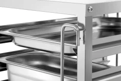 Tablettwagen Regalwagen 7GN1/1, 7 Einschübe für GN Behälter