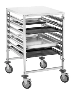 Tablettwagen Regalwagen 7GN2/1, 7 Einschübe für GN Behälter