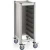 Tablettwagen SINGLE GN 1/1 MENSA, für 7 Tabletts, silber
